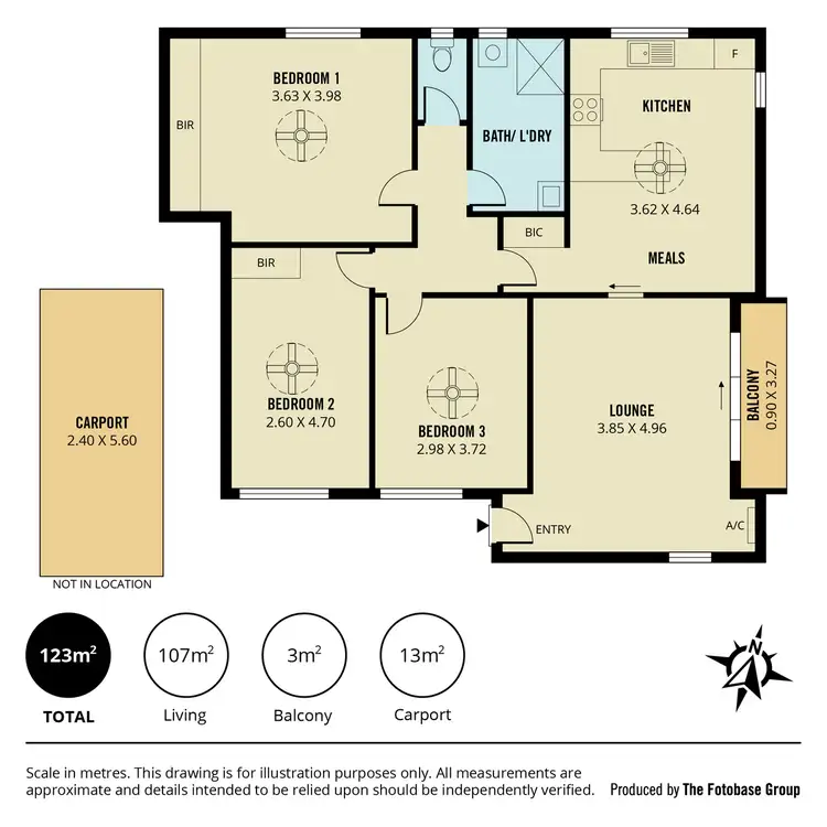 Floorplan of Homely unit listing, 12/298 Military Road, Grange SA 5022