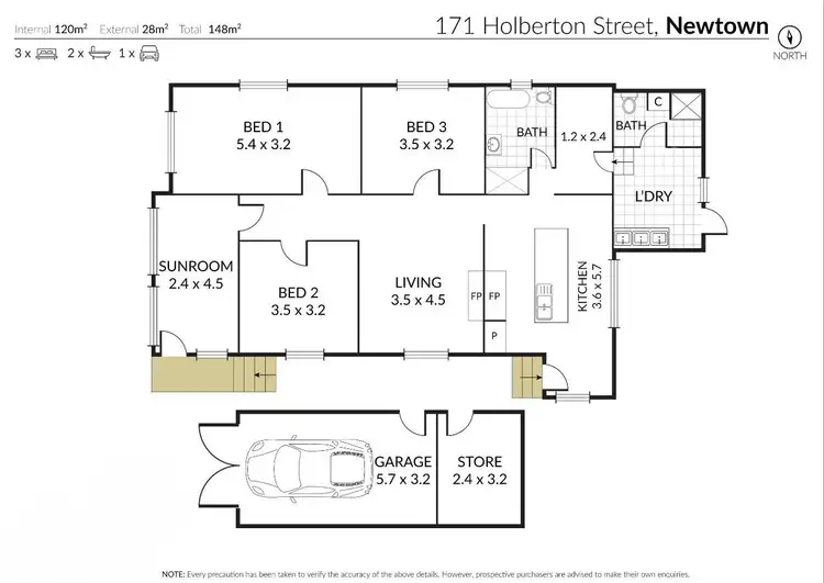 Floorplan of Homely house listing, 171 Holberton Street, Newtown QLD 4350