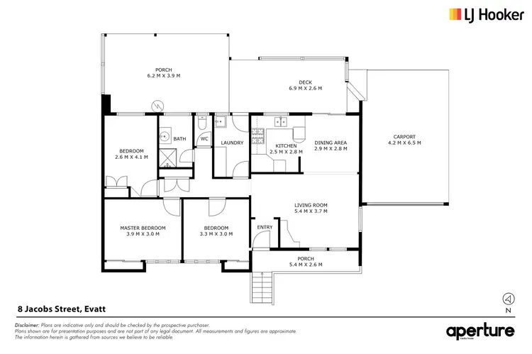 Floorplan of Homely house listing, 8 Jacobs Street, Evatt ACT 2617