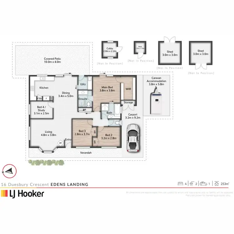 Floorplan of Homely house listing, 16 Duesbury Crescent, Edens Landing QLD 4207
