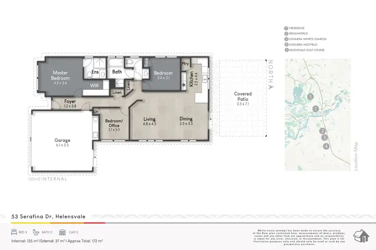 Floorplan of Homely house listing, 53 Serafina Drive, Helensvale QLD 4212