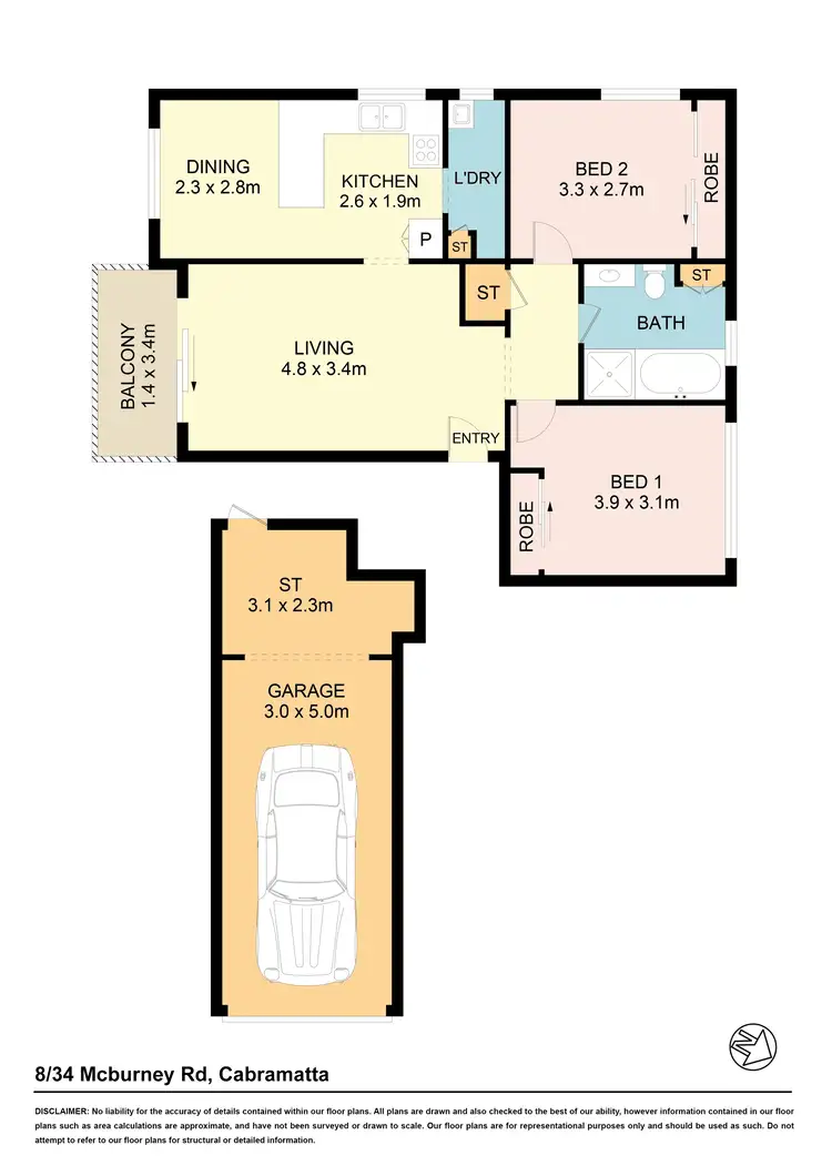 Floorplan of Homely unit listing, 8/34 Mcburney Rd, Cabramatta NSW 2166