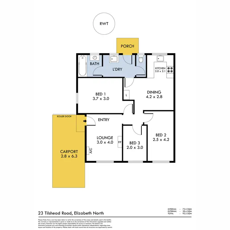 Floorplan of Homely house listing, 23 Tilshead Road, Elizabeth North SA 5113