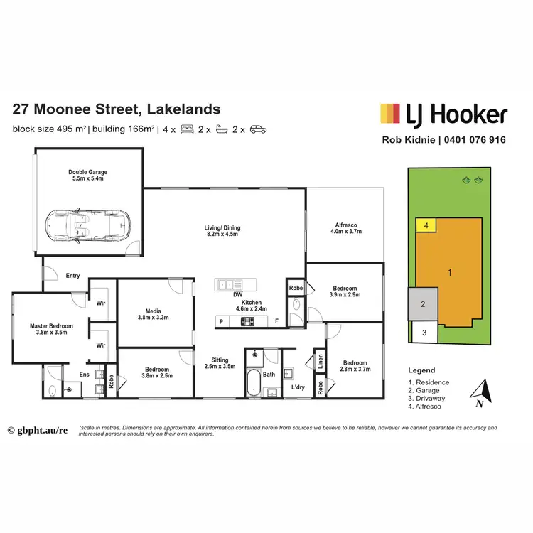 Floorplan of Homely house listing, 27 Moonee Street, Lakelands WA 6180