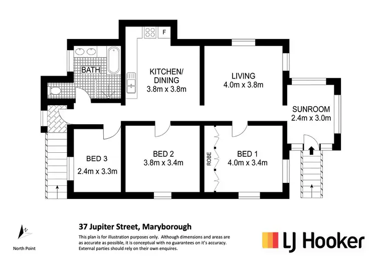 Floorplan of Homely house listing, 37 Jupiter Street, Maryborough QLD 4650