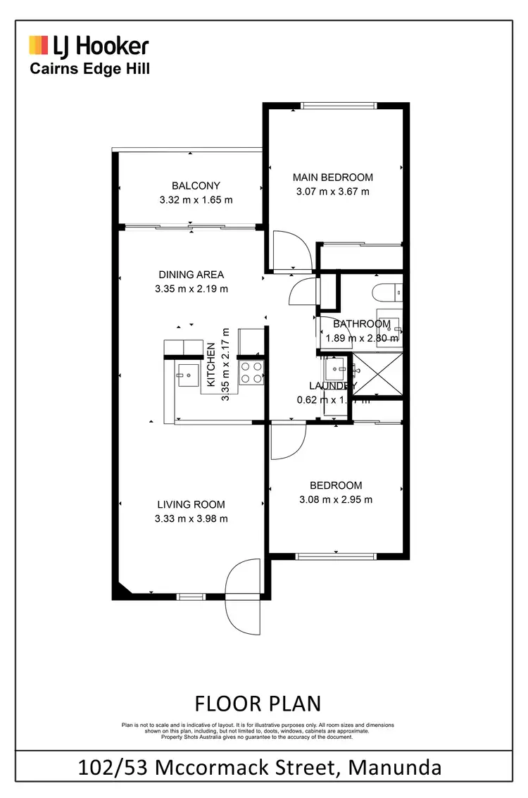 Floorplan of Homely unit listing, 102/53 McCormack Street, Manunda QLD 4870