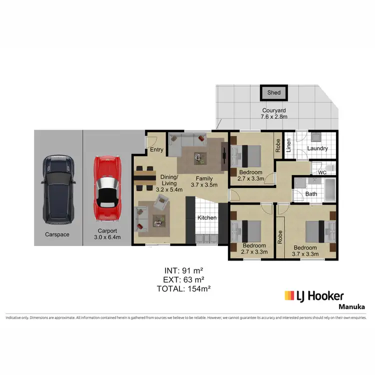 Floorplan of Homely townhouse listing, 6/8 Patton Place, Banks ACT 2906