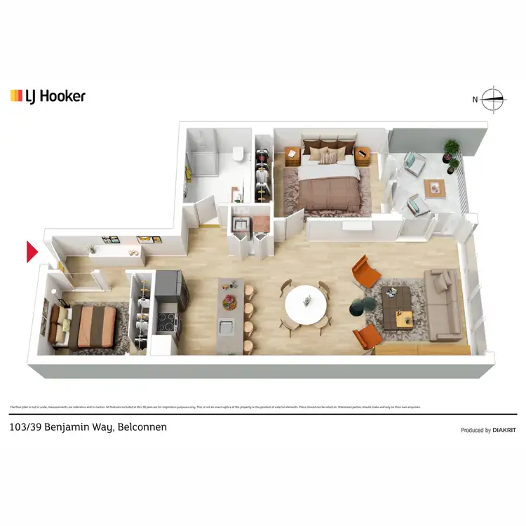 Floorplan of Homely house listing, 103/39 Benjamin Way, Belconnen ACT 2617