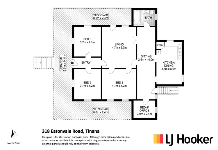 Floorplan of Homely rural property listing, 318 Eatonvale Road, Tinana QLD 4650
