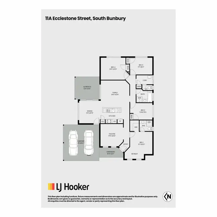 Floorplan of Homely house listing, 11A Ecclestone Street, South Bunbury WA 6230