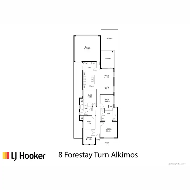 Floorplan of Homely house listing, 8 Forestay Turn, Alkimos WA 6038