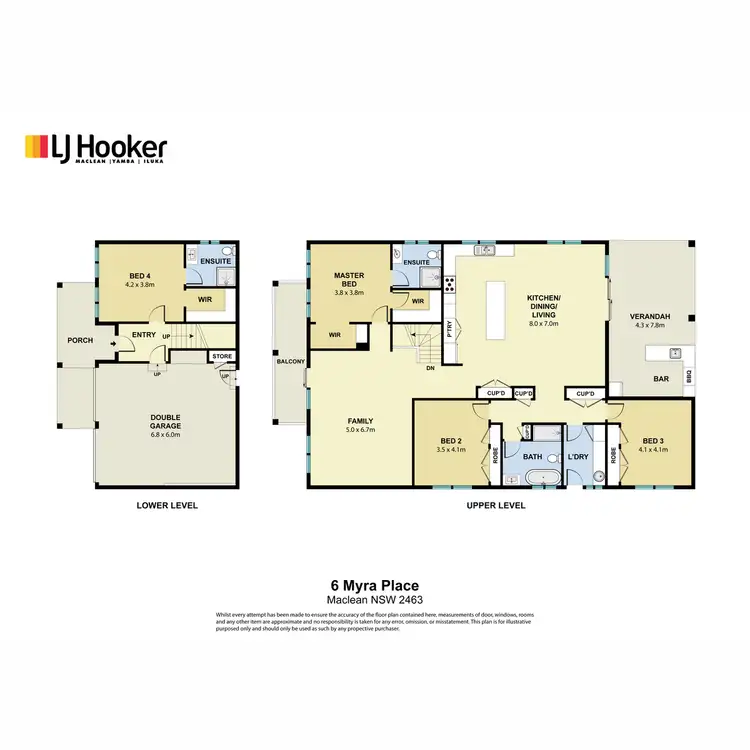 Floorplan of Homely house listing, 6 Myra Place, Maclean NSW 2463