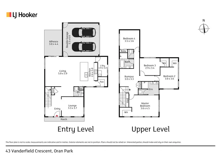 Floorplan of Homely house listing, 43 Vanderfield Crescent, Oran Park NSW 2570