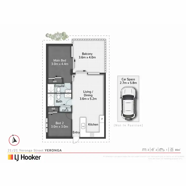 Floorplan of Homely apartment listing, 21/21 Yeronga Street, Yeronga QLD 4104