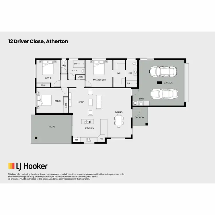 Floorplan of Homely house listing, 12 Driver Close, Atherton QLD 4883