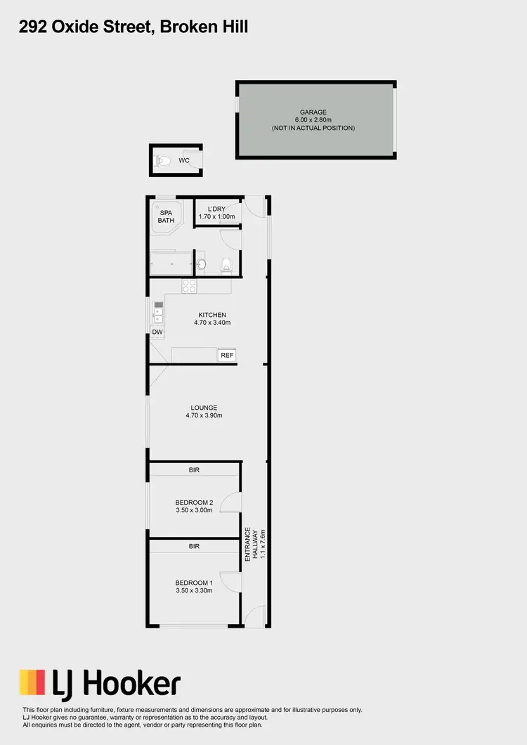 Floorplan of Homely house listing, 292 Oxide Street, Broken Hill NSW 2880