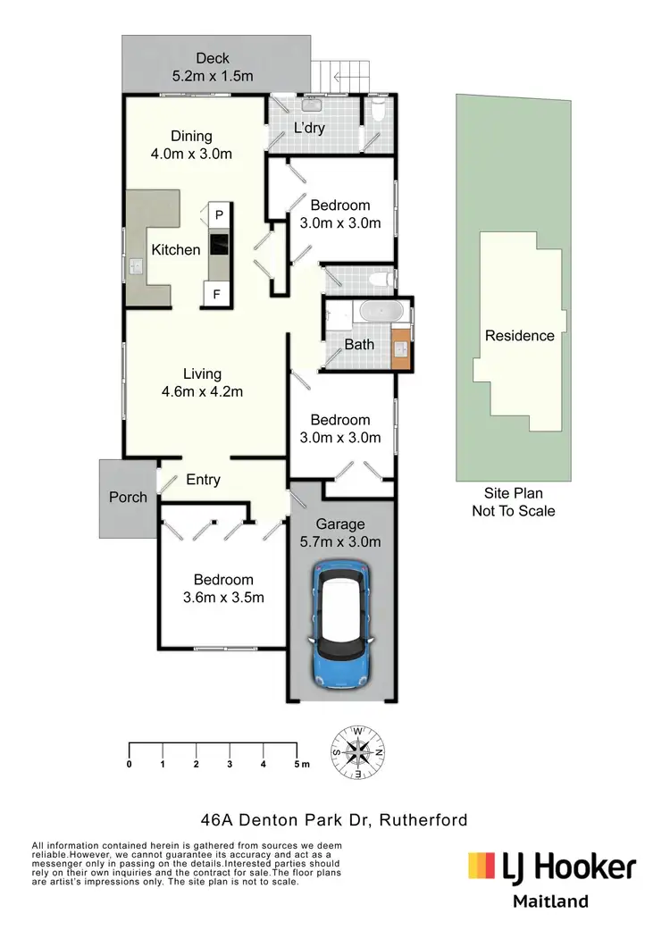Floorplan of Homely house listing, 46A Denton Park Drive, Rutherford NSW 2320