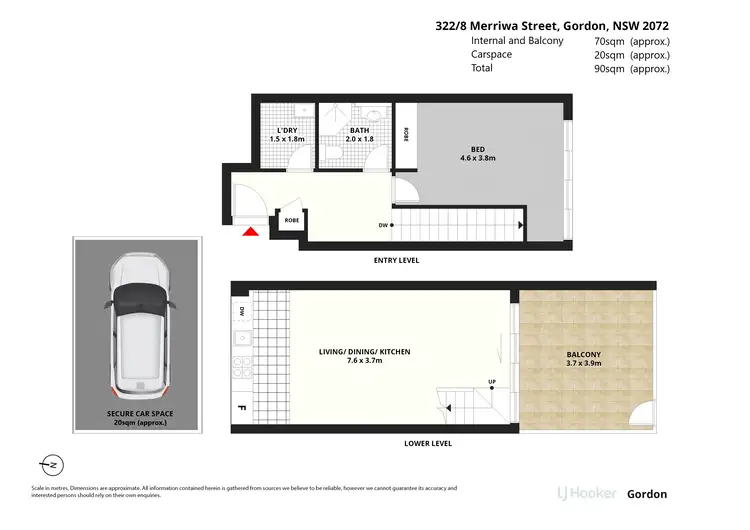 Floorplan of Homely apartment listing, 322/8 Merriwa Street, Gordon NSW 2072