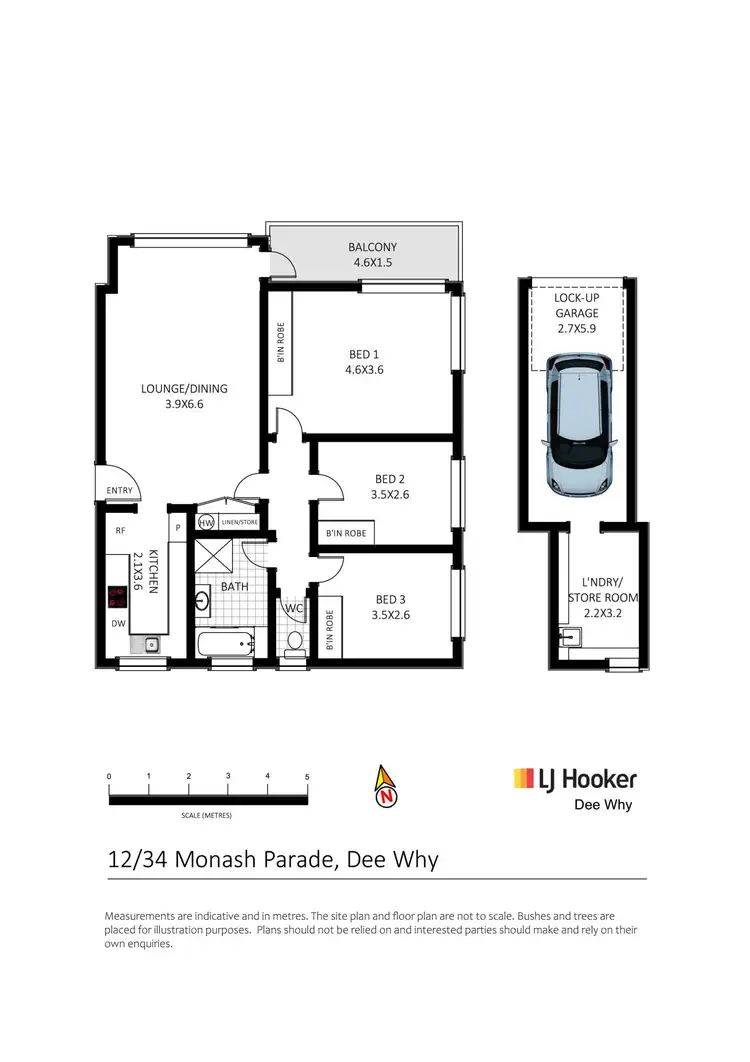 Floorplan of Homely apartment listing, 12/34 Monash Parade, Dee Why NSW 2099