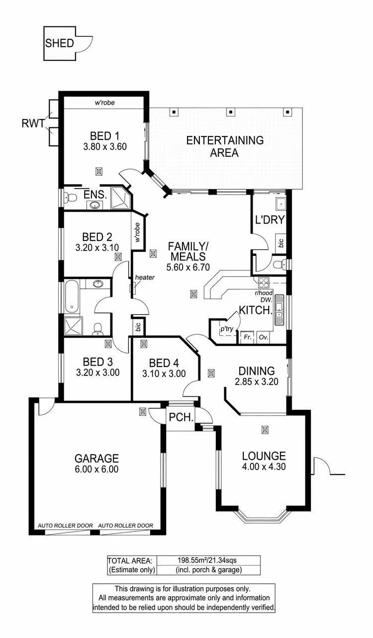 Floorplan of Homely house listing, 6 Burgundy Way, Glengowrie SA 5044