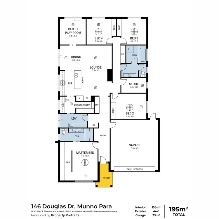 Floorplan of Homely house listing, 146 Douglas Drive, Munno Para SA 5115