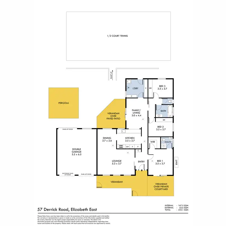 Floorplan of Homely house listing, 57 Derrick Road, Elizabeth East SA 5112