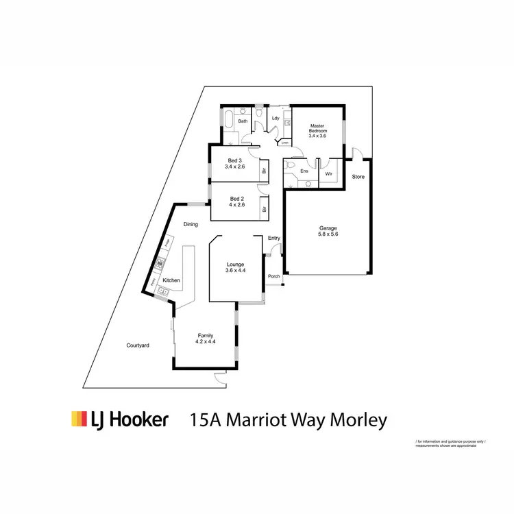Floorplan of Homely house listing, 15A Marriot Way, Morley WA 6062