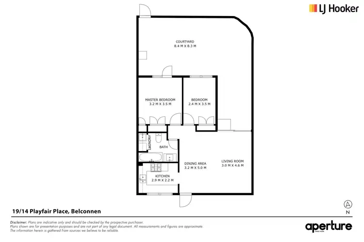 Floorplan of Homely unit listing, 19/14 Playfair Place, Belconnen ACT 2617
