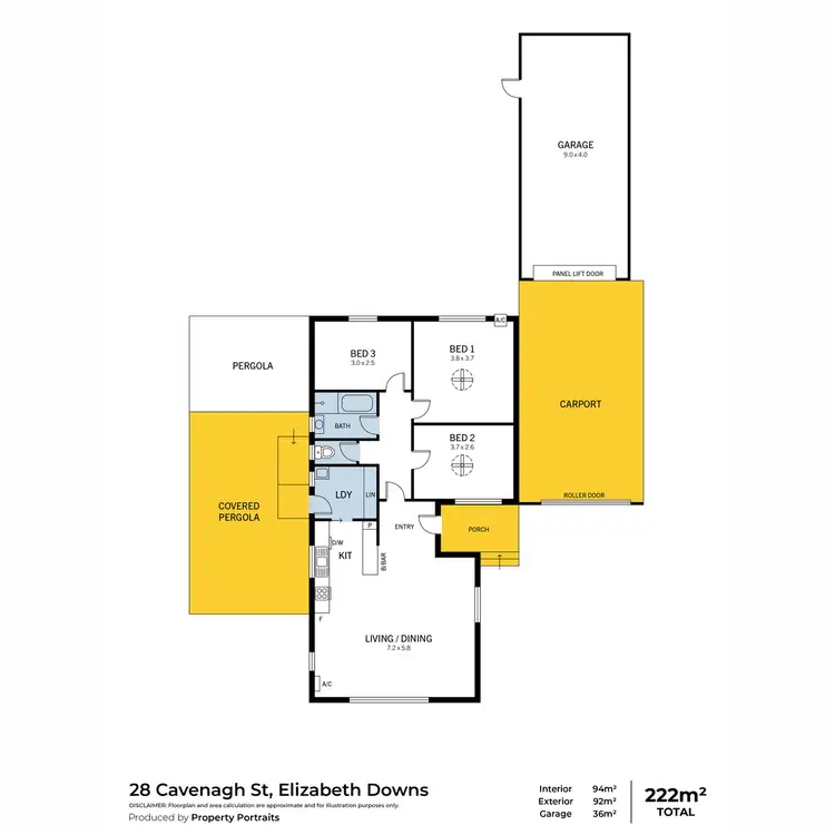 Floorplan of Homely house listing, 28 Cavenagh Street, Elizabeth Downs SA 5113