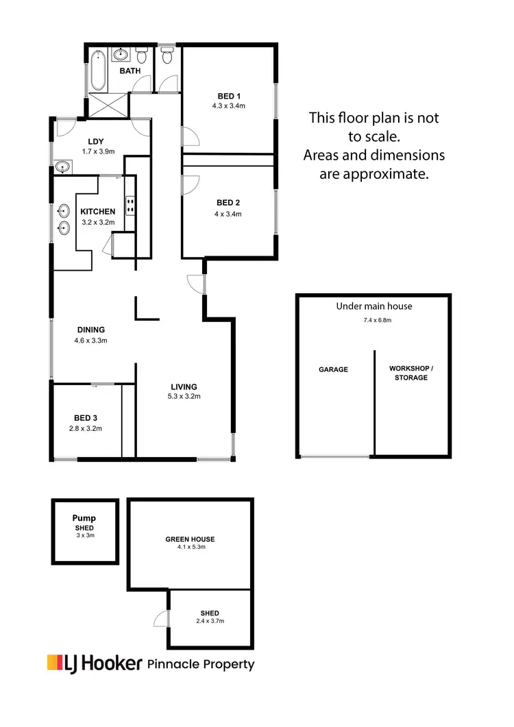 Floorplan of Homely rural property listing, 3 North Street, Hamilton TAS 7140