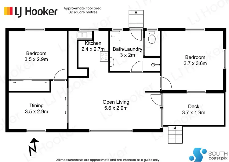 Floorplan of Homely house listing, 80 Northcove Road, Long Beach NSW 2536