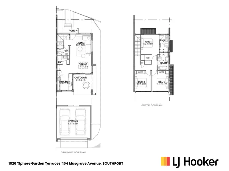 Floorplan of Homely townhouse listing, 1026/154 Musgrave Avenue, Southport QLD 4215