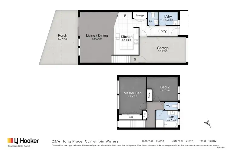 Floorplan of Homely townhouse listing, 23/4 Itong Place, Currumbin Waters QLD 4223