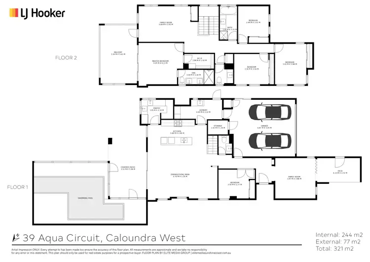 Floorplan of Homely house listing, 39 Aqua Circuit, Caloundra West QLD 4551