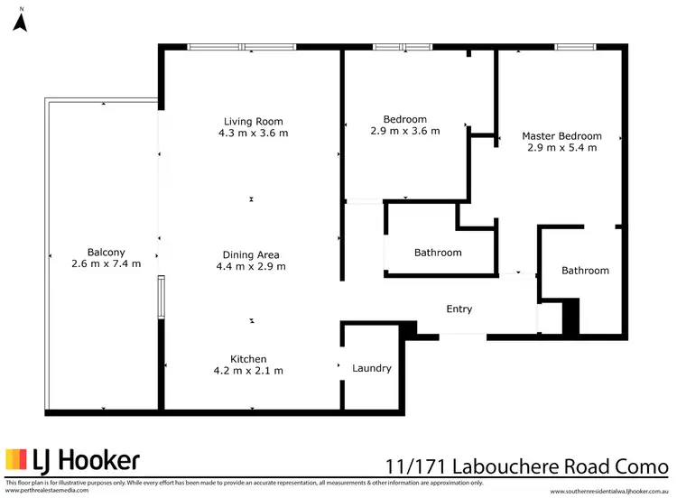 Floorplan of Homely house listing, 11/171 Labouchere Road, Como WA 6152