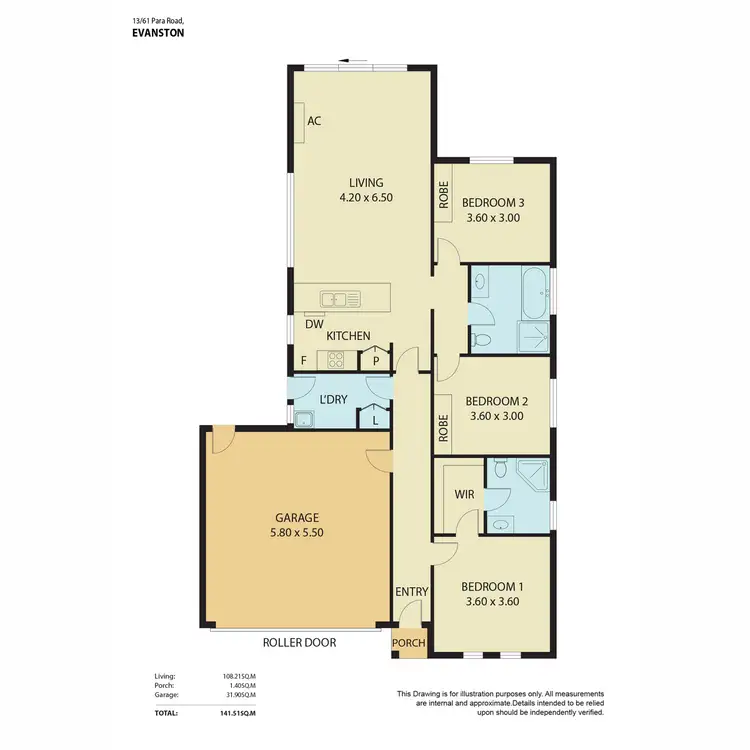 Floorplan of Homely house listing, 13/61 Para Road, Evanston SA 5116