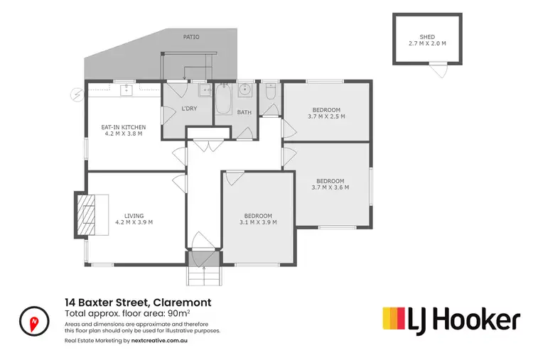 Floorplan of Homely house listing, 14 Baxter Street, Claremont TAS 7011