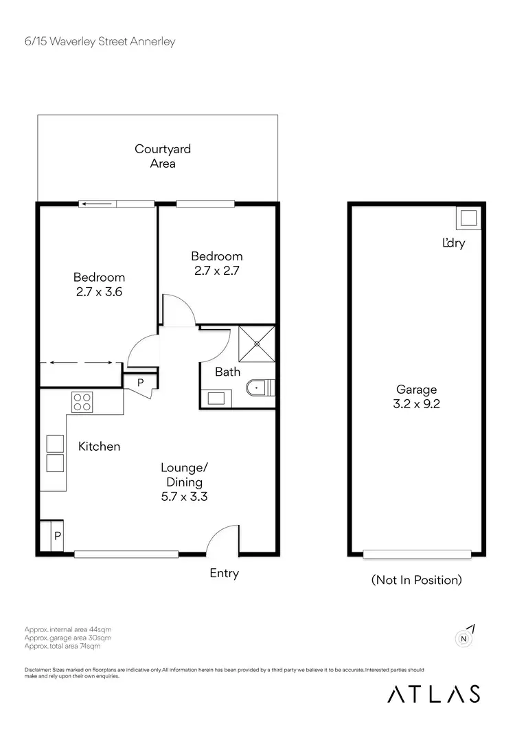 Floorplan of Homely unit listing, 6/15 Waverley Street, Annerley QLD 4103