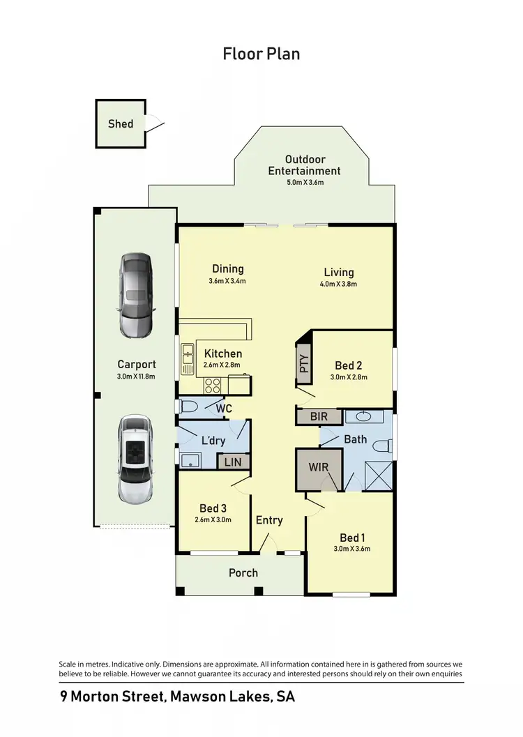 Floorplan of Homely house listing, 9 Morton St, Mawson Lakes SA 5095