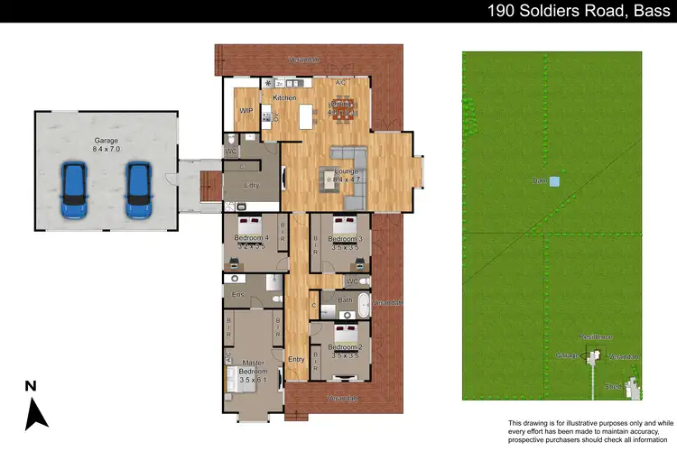 Floorplan of Homely rural property listing, 190 Soldiers Road, Bass VIC 3991