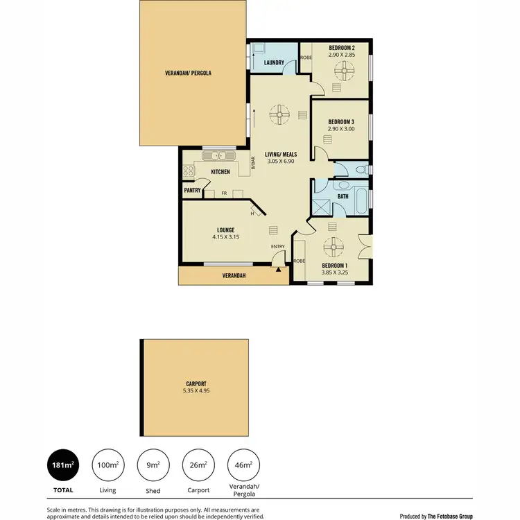 Floorplan of Homely house listing, 6 Thomas Court, Wynn Vale SA 5127
