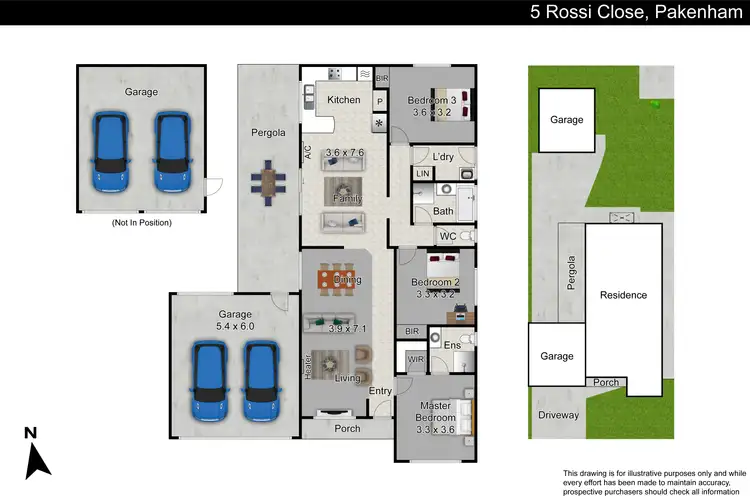 Floorplan of Homely house listing, 5 Rossi Close, Pakenham VIC 3810