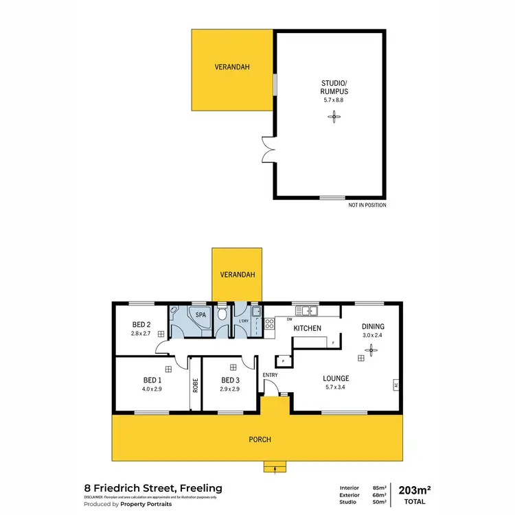 Floorplan of Homely house listing, 8 Friedrich Street, Freeling SA 5372