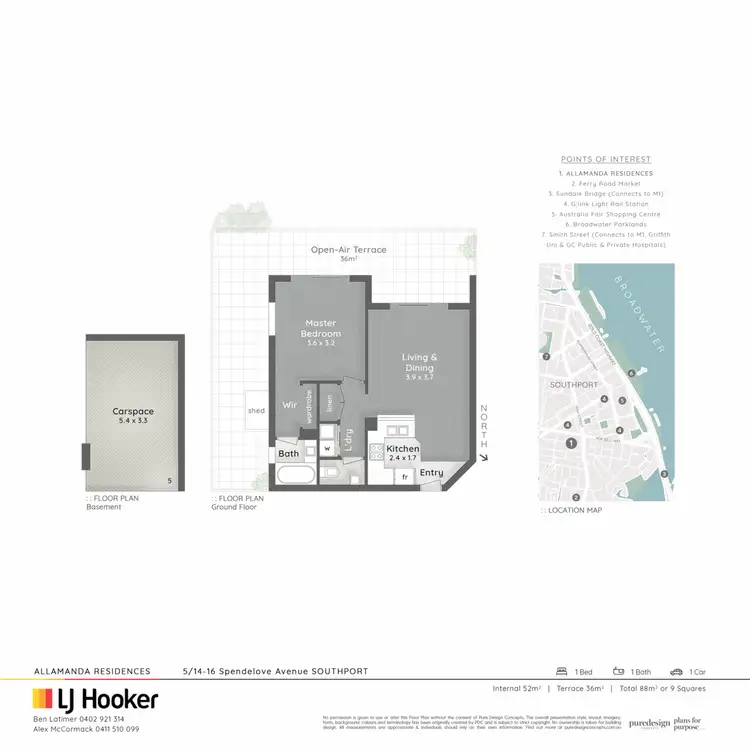 Floorplan of Homely apartment listing, 5/14-16 Spendelove Avenue, Southport QLD 4215