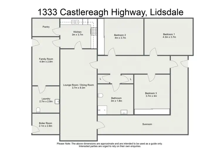 Floorplan of Homely rural property listing, 1333 Castlereagh Highway, Lidsdale NSW 2790