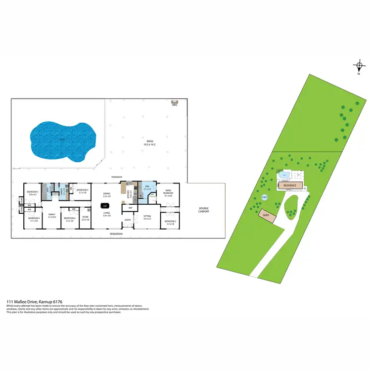 Floorplan of Homely rural property listing, 111 Mallee Drive, Karnup WA 6176