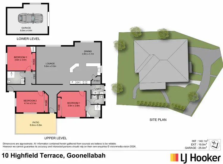 Floorplan of Homely house listing, 10 Highfield Terrace, Goonellabah NSW 2480