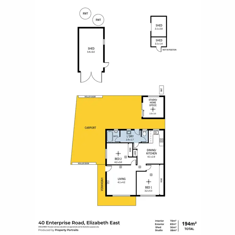 Floorplan of Homely house listing, 40 Enterprise Road, Elizabeth East SA 5112