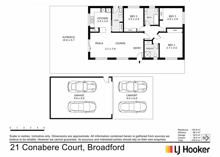 Floorplan of Homely house listing, 21 Conabere Court, Broadford VIC 3658