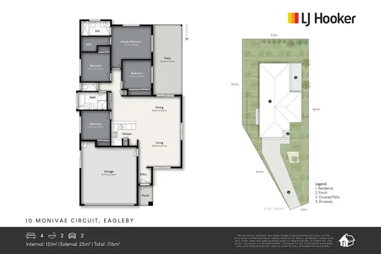 Floorplan of Homely house listing, 10 Monivae Circuit, Eagleby QLD 4207
